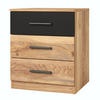 NACHTTISCH BETTINA 45/46/41 cm Eichefarben - Eichefarben, Holzwerkstoff (45/46/41cm) - MASSENO