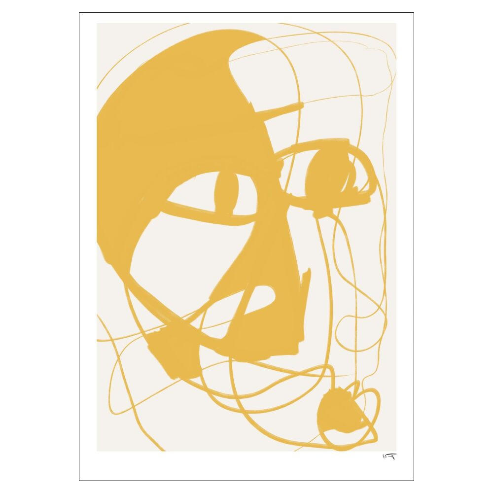 Poster&Frame Poster Gelb 50x70x0.1 cm