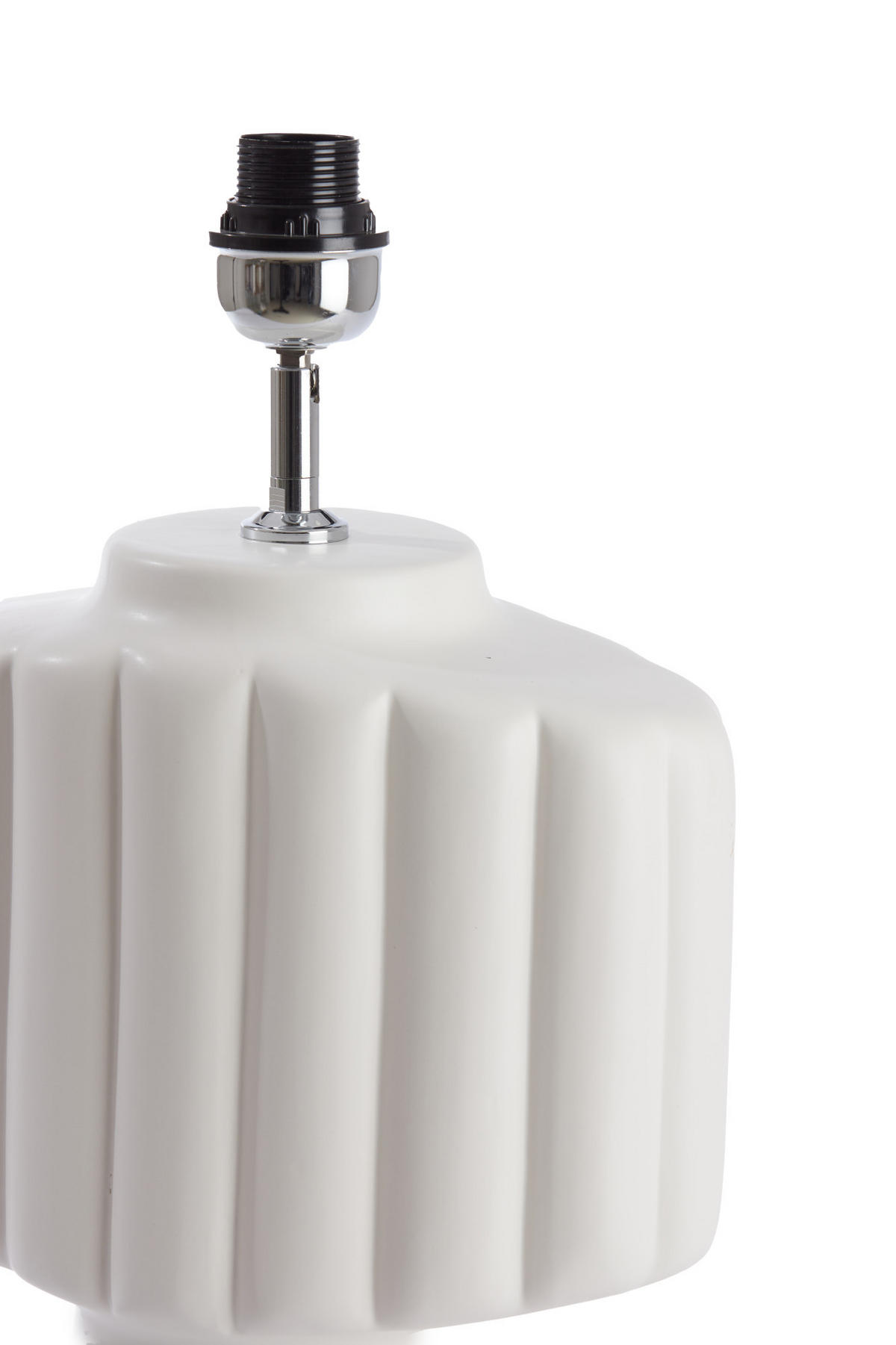 LAMPENFUSS Gandara Weiß Ø29,5/49 cm - Weiß, Keramik (29.5/18.5/49cm) - Light & Living