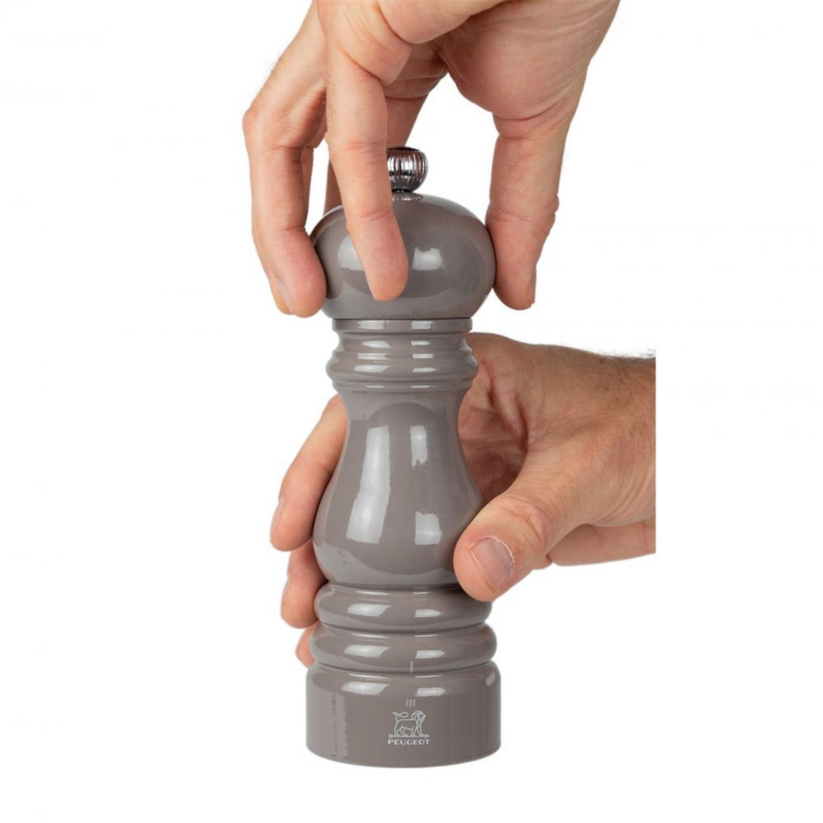 PFEFFERMÜHLE Paris uSelect 18cm Buchenholz Rauchgrau Stahlmahlwerk - Grau, Holz (5.9/18/5.9cm) - PEUGEOT