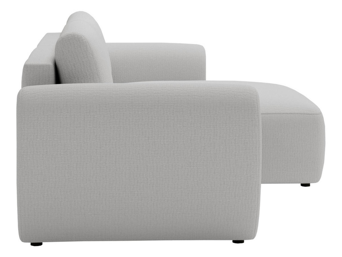 ECKSOFA Suzi - Hellgrau/Schwarz, Holzwerkstoff/Kunststoff (147/261cm) - MIRJAN24