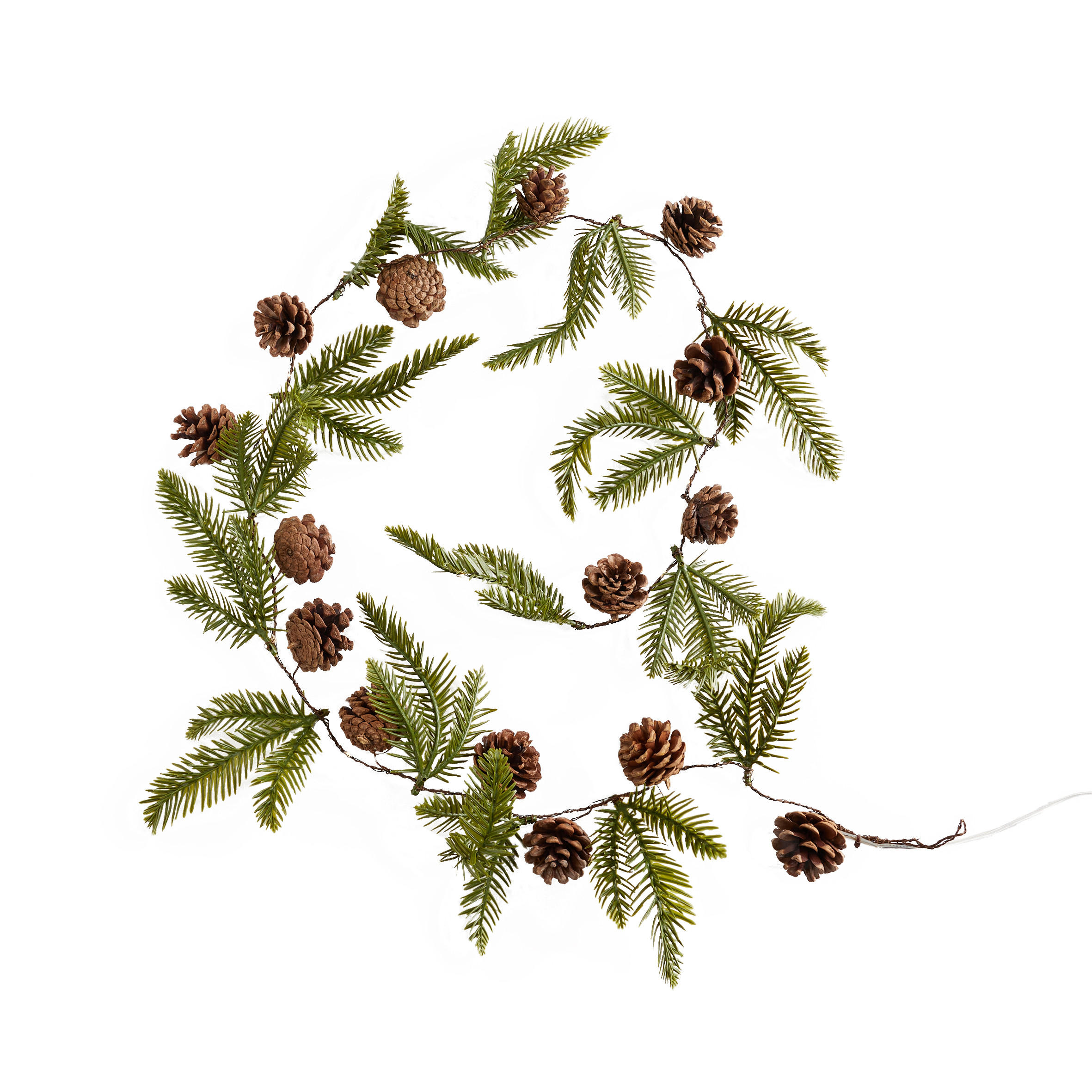 LED-GIRLANDE Frej, Grün, 160cm, Dekorative Weihnachtsdeko - Grün, Kunststoff (160cm) - home&you