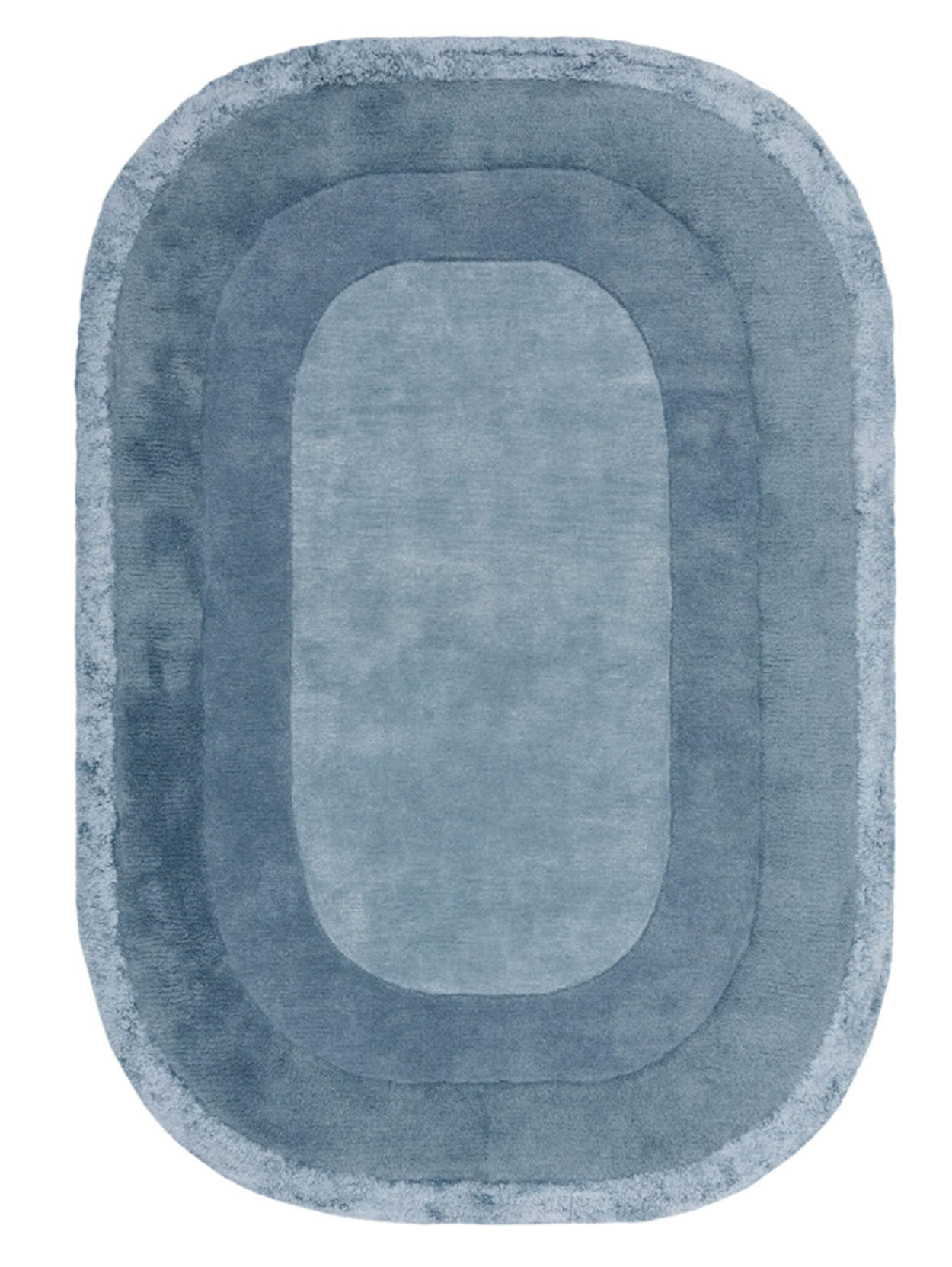 TEPPICH handgetuftet RINGO Blau 160 x 230 cm - Blau, Naturmaterialien (160/230cm) - Novatrend