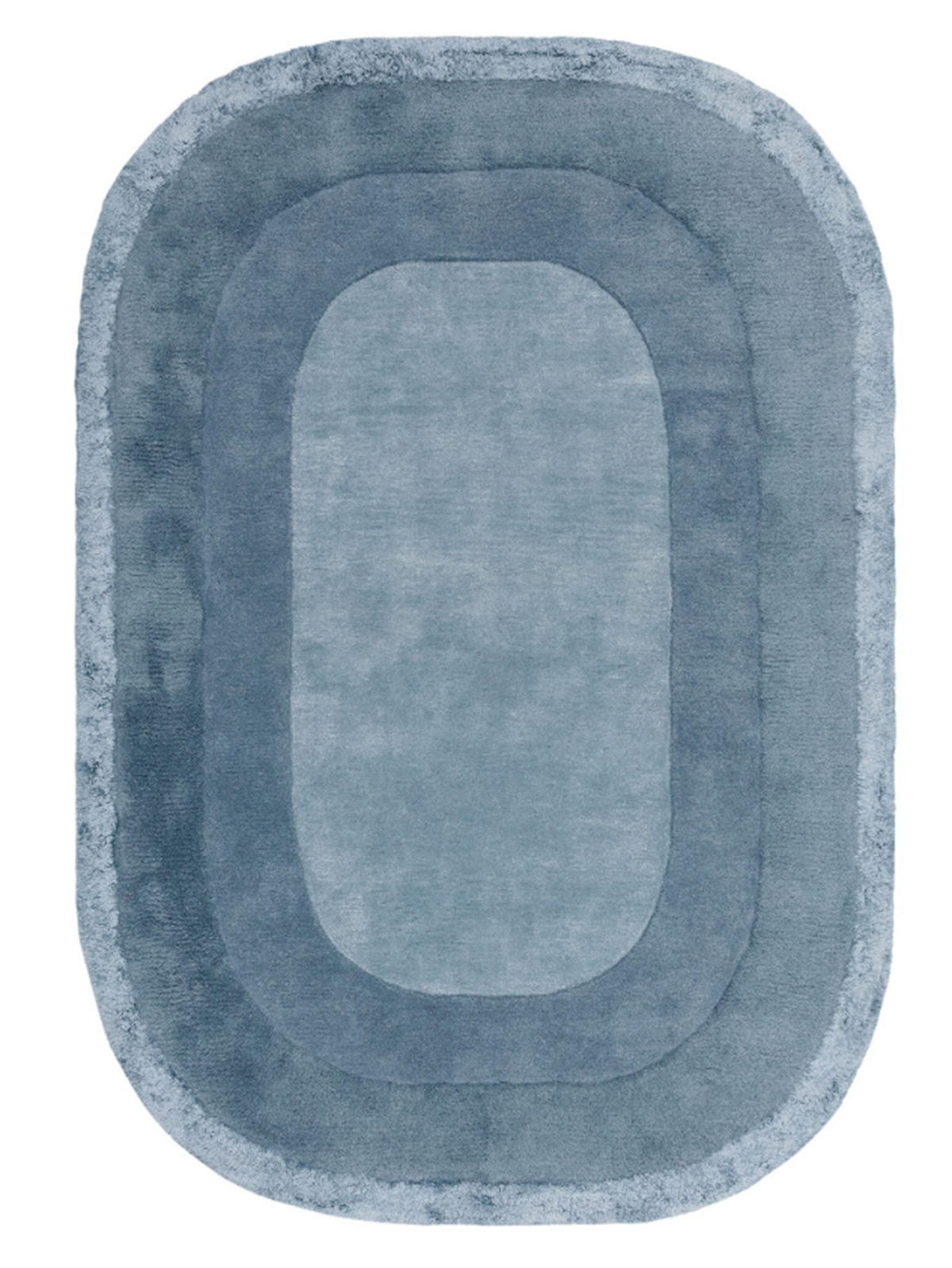 TEPPICH handgetuftet RINGO Blau 160 x 230 cm - Blau, Naturmaterialien (160/230cm) - Novatrend