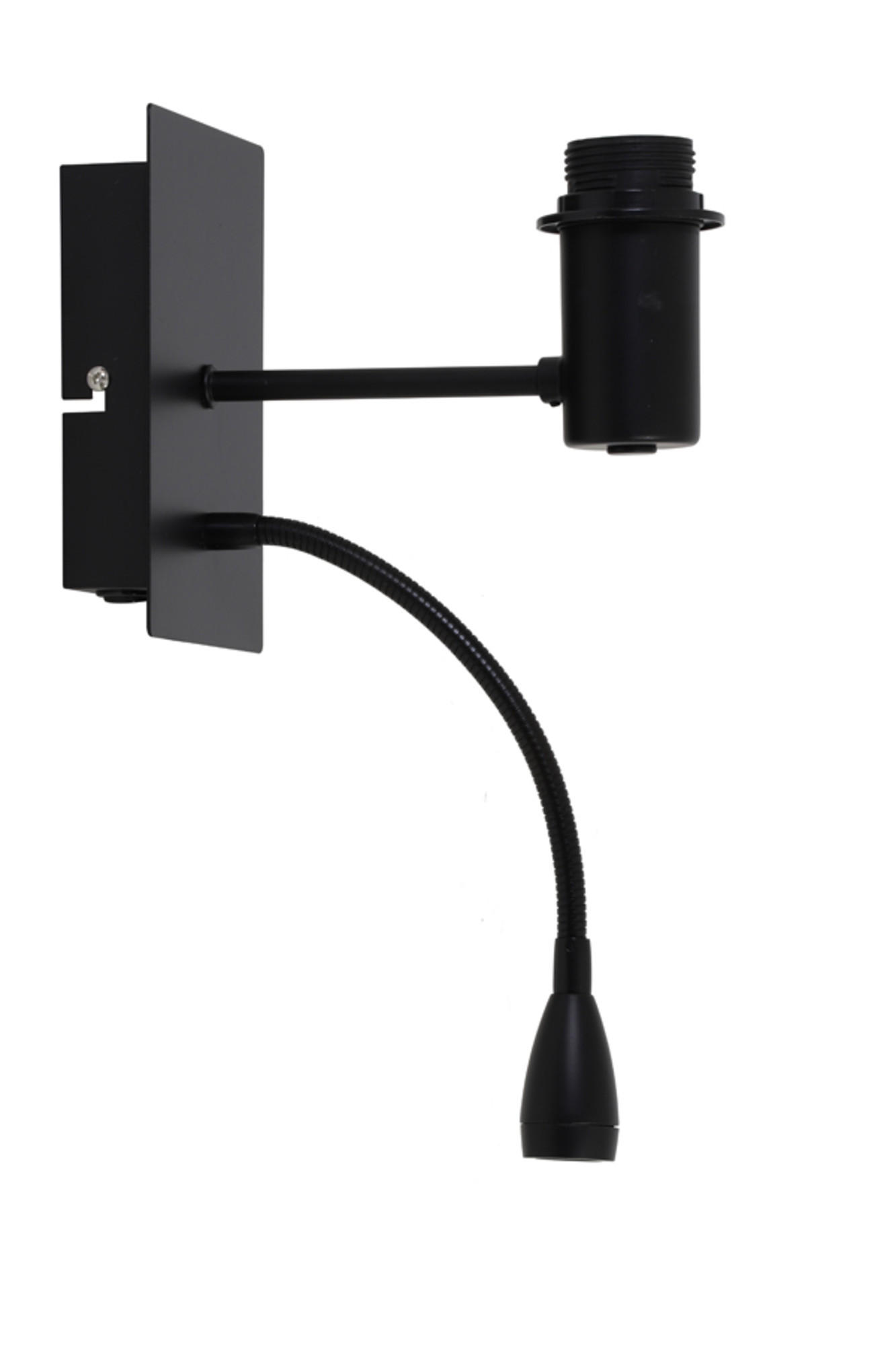 WANDLEUCHTE Regina Schwarz 20/11/35 cm - Schwarz, Metall (11/35/20cm) - Light & Living