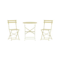 GARTENSET, Tao, Hellgelb, Stahl, 60 x 60 x 71 cm, 3-teilig - Hellgelb, Metall - ebuy24