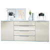 SIDEBOARD Porto Creme Hochglanz - Creme, Holzwerkstoff (166.5/72.5/35cm) - Vladon
