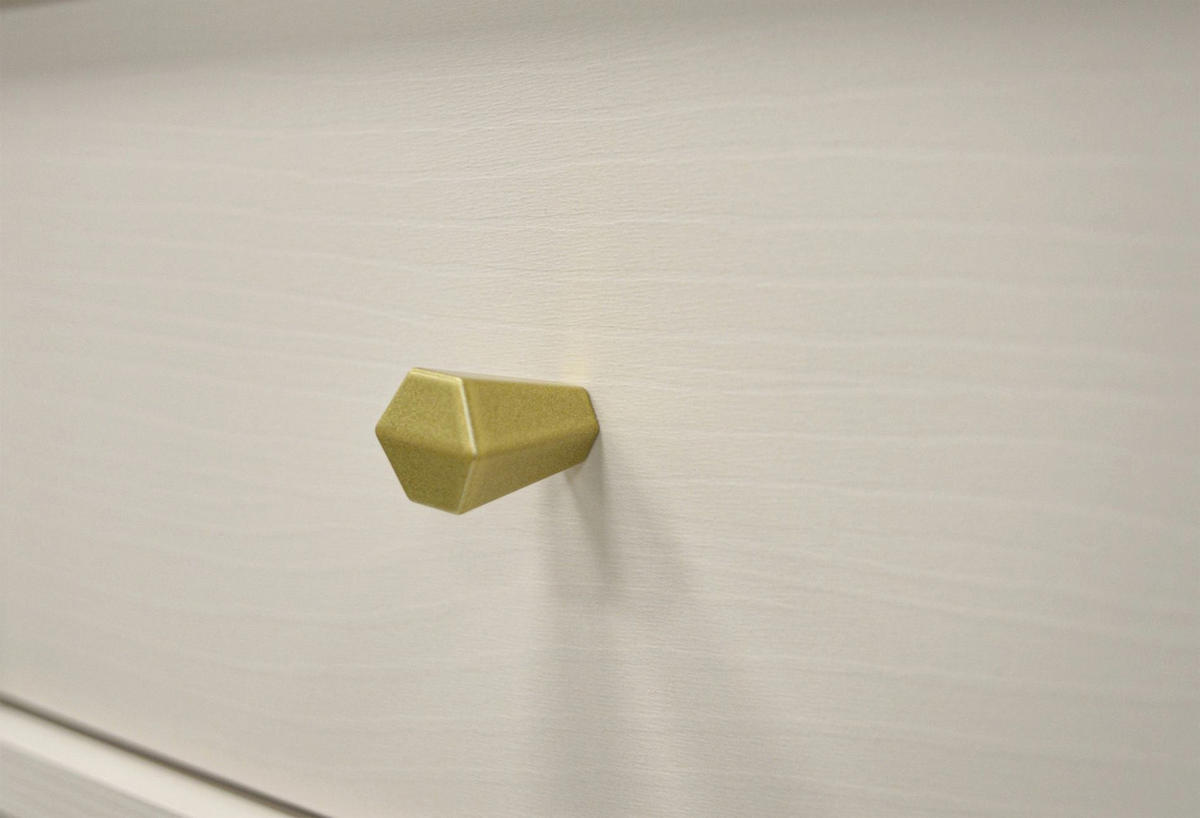 NACHTTISCH Oktio Sandbeige 52 cm - Beige/Goldfarben, Holzwerkstoff/Metall (51.8/50/40.8cm) - Selsey
