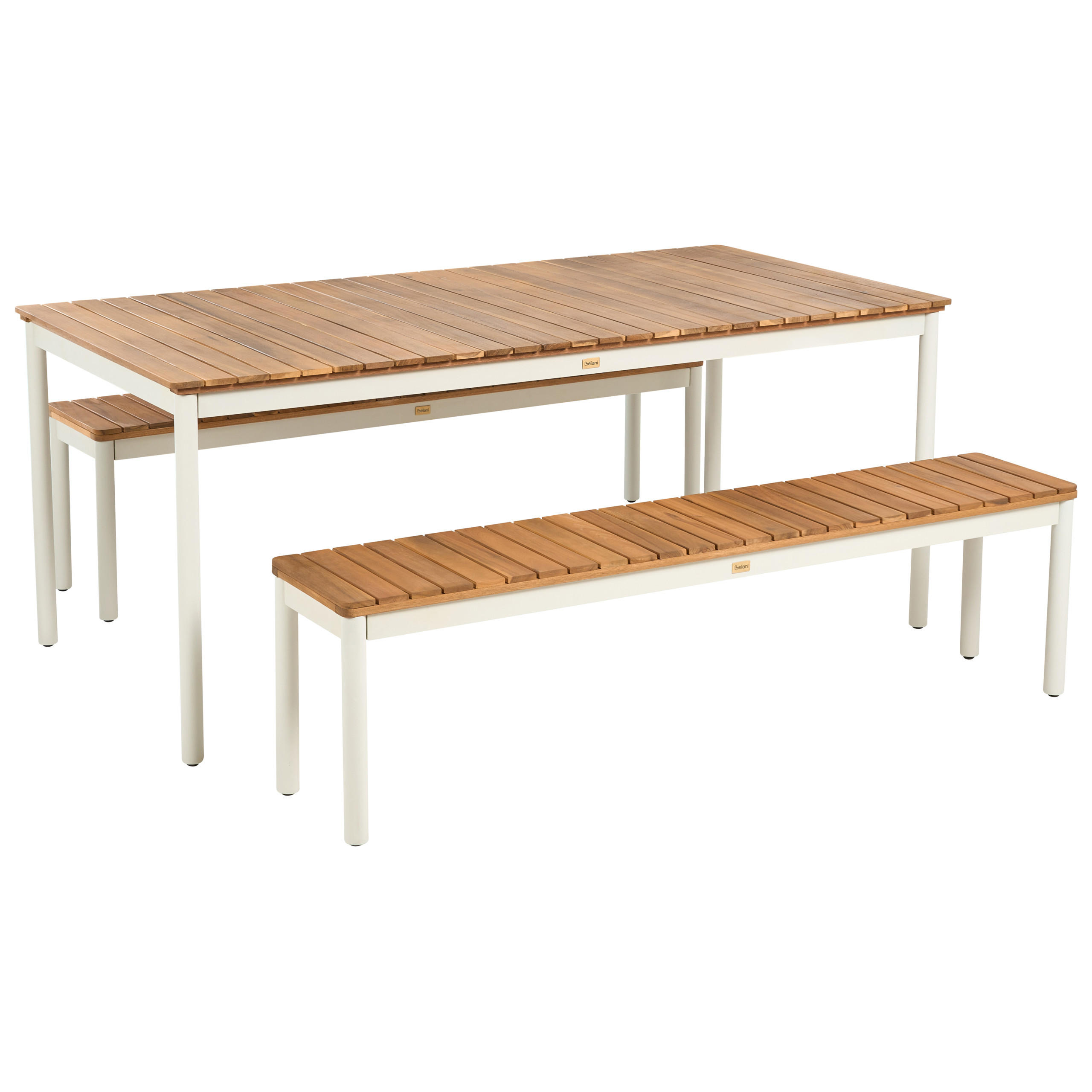 Beliani Gartenmöbel-Set Creme