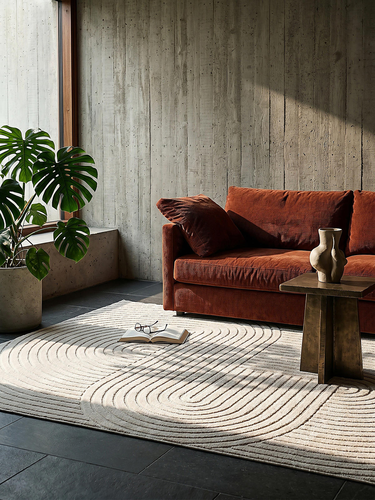 TEPPICH Outdoor Geometrisch MEZEN Polypropylen Creme 200 x 280 cm - Beige, Textil (200/280cm) - KADIMA DESIGN