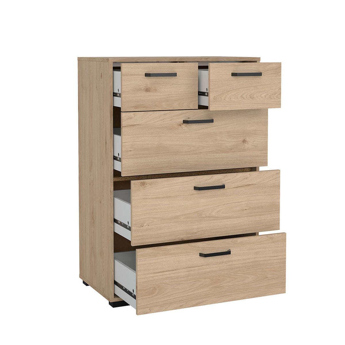 KOMMODE, Sofia, Eiche, Holzwerkstoff, 71 x 40 x 102 cm - Eichefarben, Holzwerkstoff (71/102/40cm) - ebuy24