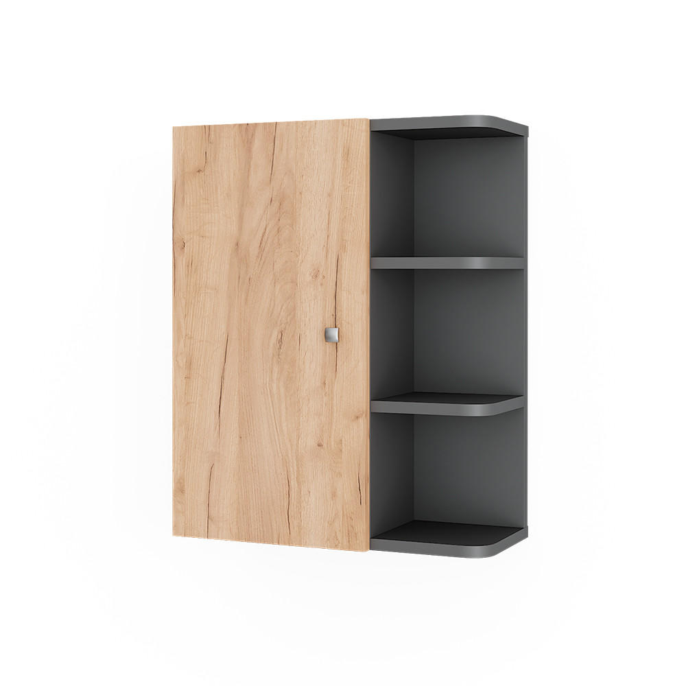 DULAP MONTAT PE PERETE Fynn Stejar antracit/Goldkraft 47.2x59.2 cm