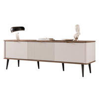 TV-LOWBOARD NAVANI stehend, 160 cm Kaschmir/Nussbaum - Nussbaumfarben/Schwarz, Holzwerkstoff/Metall (160/52/40cm) - Idohome