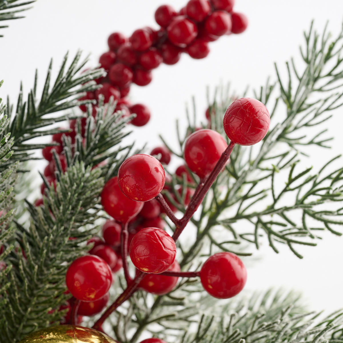 KUNSTPFLANZE Weihnachten Tormeno, 30x28x28cm - Rot, Kunststoff (28/30/28cm) - home&you