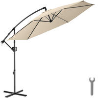 AMPELSCHIRM Artemis, inkl. Schutzhülle, beige - Beige, Metall (300/300cm) - tectake