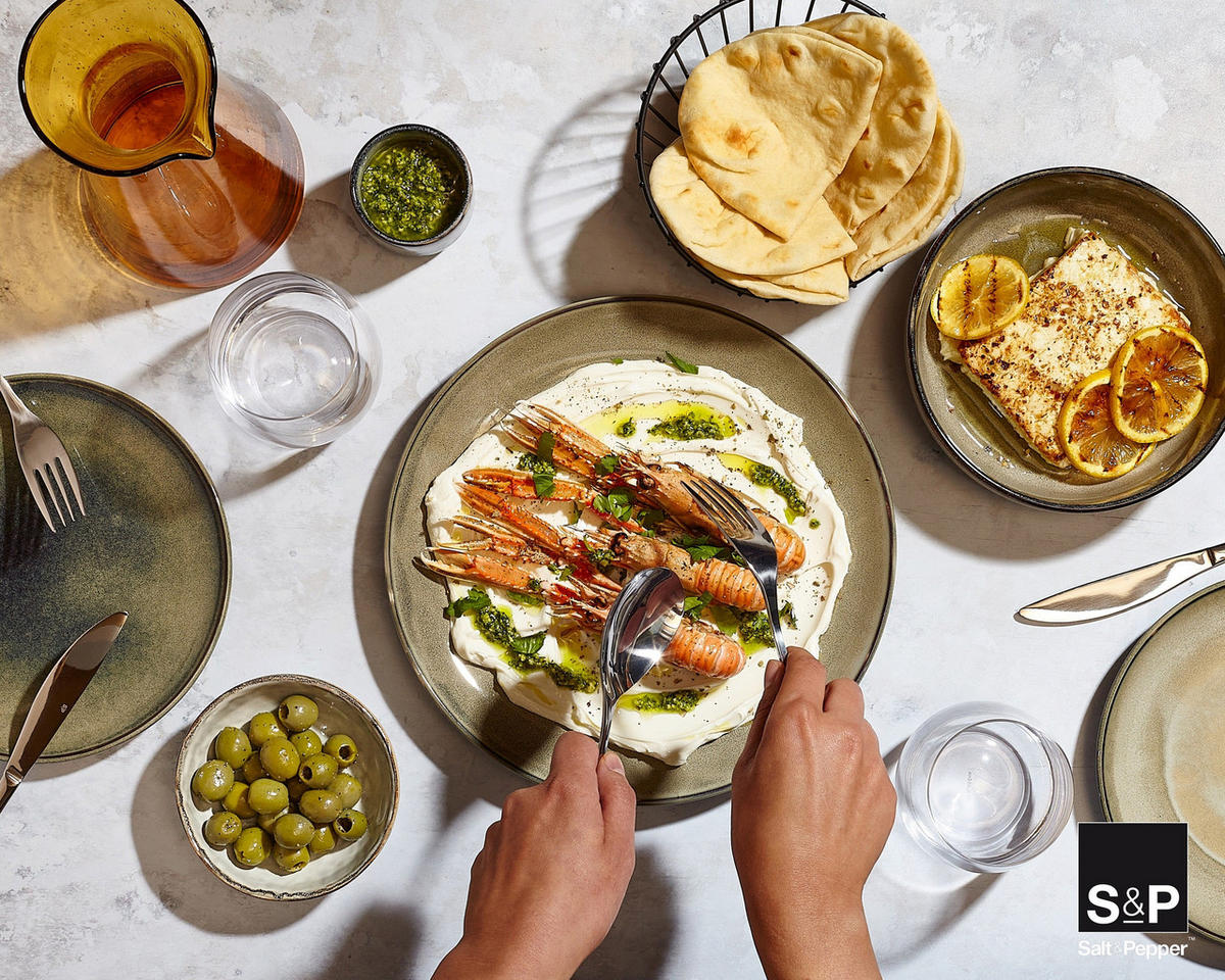 GESCHIRRSET4 PERSONEN GESCHIRRSETMeridian - Grün/Blau - 16-teilig / 4 Personen - 4 Speiseteller, 4 FRÜHSTÜCKTELLER, 4 Schalen und 4 Tassen - Grün, Keramik (2/2/1cm)