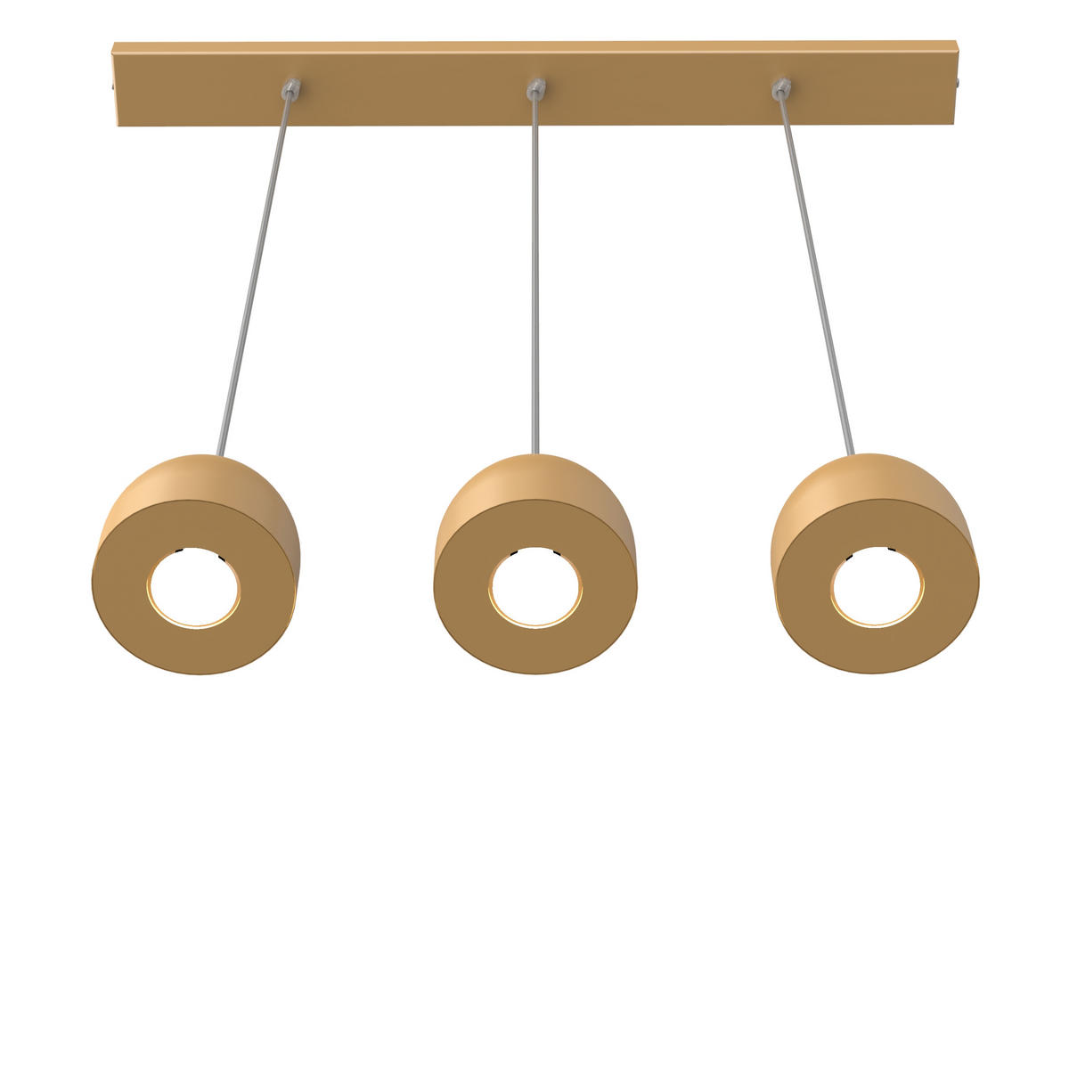 HÄNGELEUCHTE - Goldfarben, Metall (6.5/69/120cm) - Lumicom