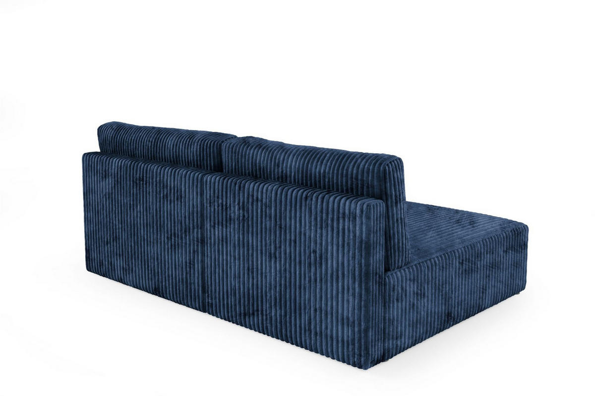 ECKSOFA Natalia Xs - Dunkelblau, Holzwerkstoff/Textil (149/210cm) - Fun Möbel