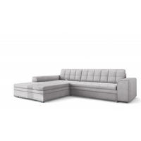 ECKSOFA Lusaka Mit Schlaffunktion - Hellgrau, Holzwerkstoff/Textil (292/198cm) - Fun Möbel