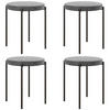ESSZIMMERHOCKER - Grau, Kunststoff/Metall (41.5/46/41.5cm) - HOMCOM