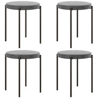 ESSZIMMERHOCKER - Grau, Kunststoff/Metall (41.5/46/41.5cm) - HOMCOM