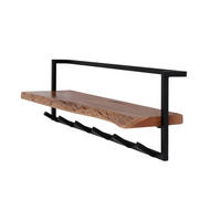 GARDEROBE NEREA Schwarz Akazie - Schwarz, Metall (100/32/25cm) - KAWOLA