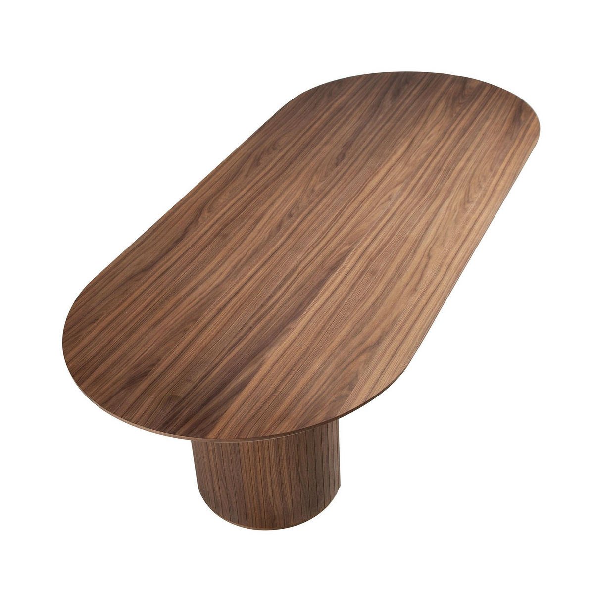 ESSTISCH Esstisch ovale Halbspitze Walnuss Ø240/105/75 cm - Walnussfarben, Holz (105/240/75cm) - ANGEL CERDA