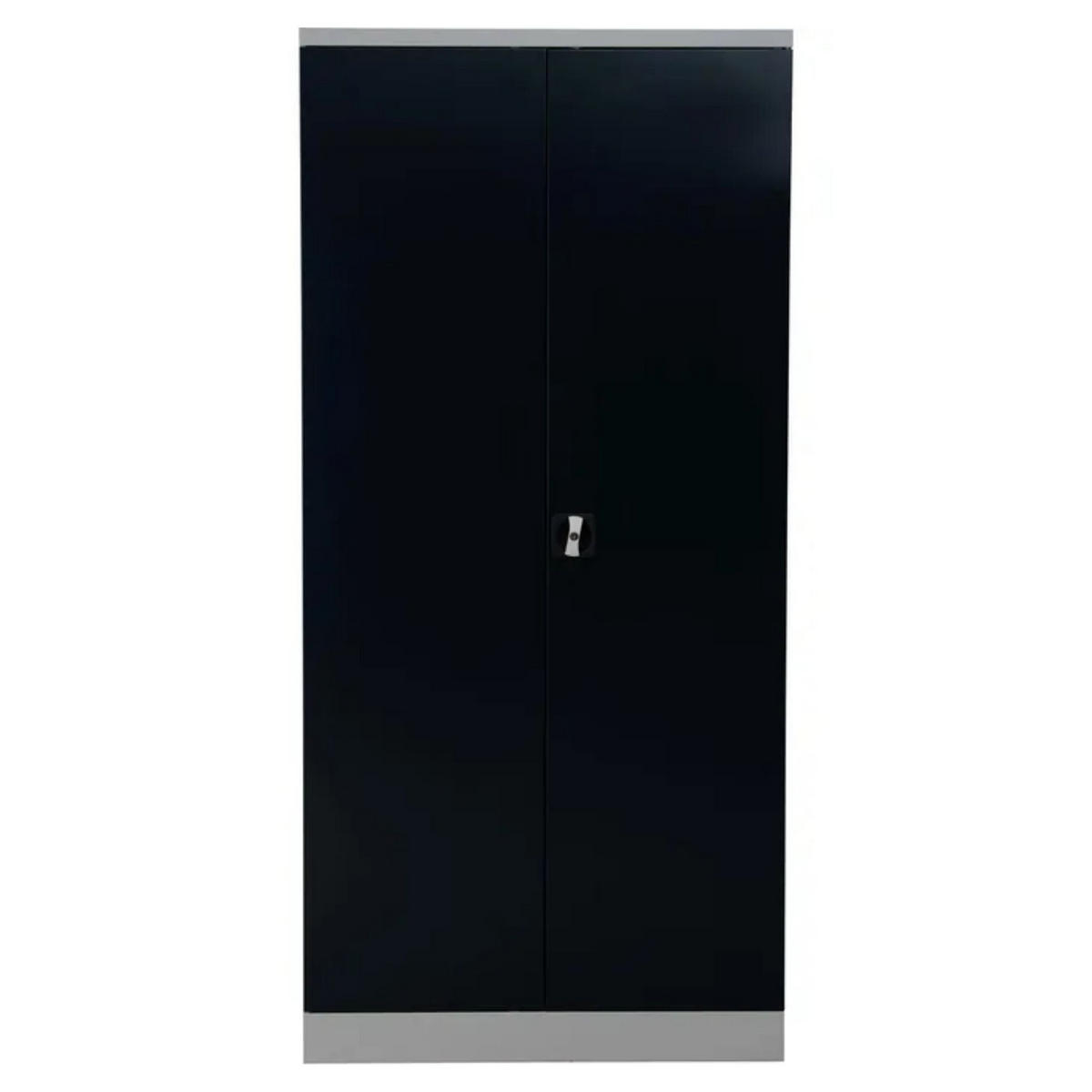 STAHLSCHRANK Bee mit 9 verzinkten Fachböden 195x92x42 cm Korpusfarbe Lichtgrau Frontfarbe Anthrazit - Anthrazit, Metall (92/195/42cm)