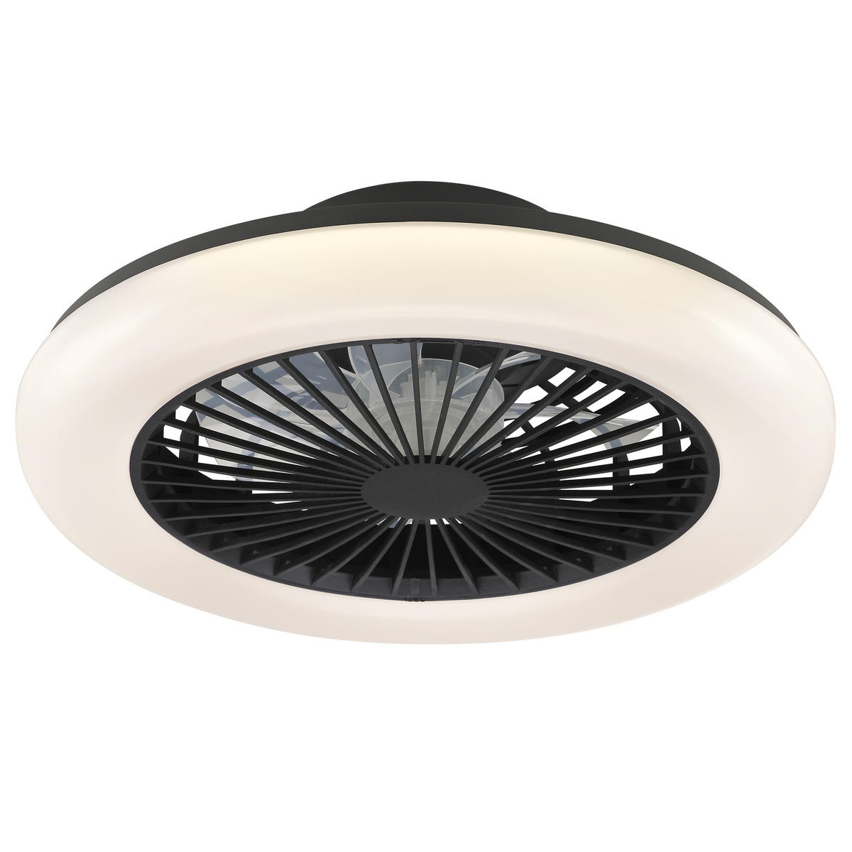 LED DECKENLEUCHTE Montero Schwarz 42/42/13,7 cm - Schwarz, Metall (42/42/13.7cm) - Brilliant