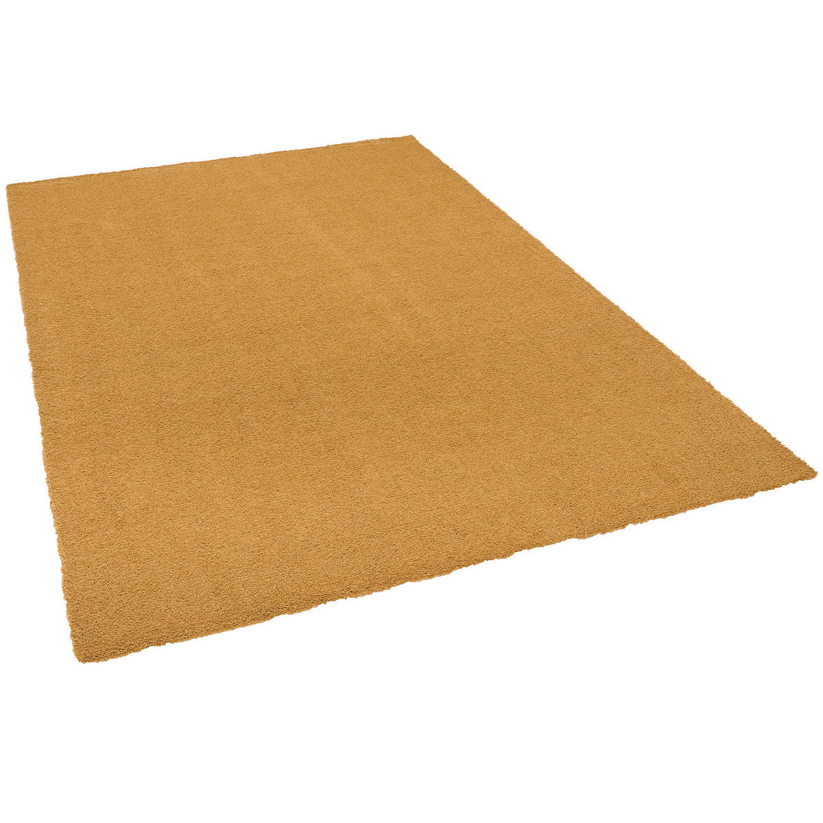LUXUS HOCHFLOR SHAGGY TEPPICH VELVET - Currygelb, Textil (140/200cm) - Snapstyle