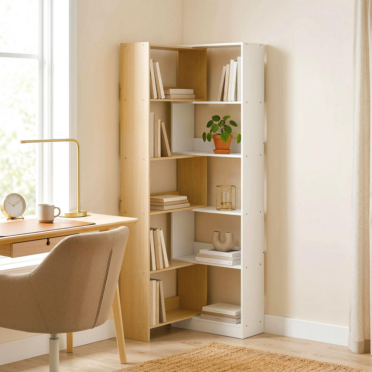 REGAL DE-15578 ausziehbar 60-111 cm, 5-stufig Weiß - Weiß, Holzwerkstoff (23.8/163.7/111.5cm) - ComfortXL
