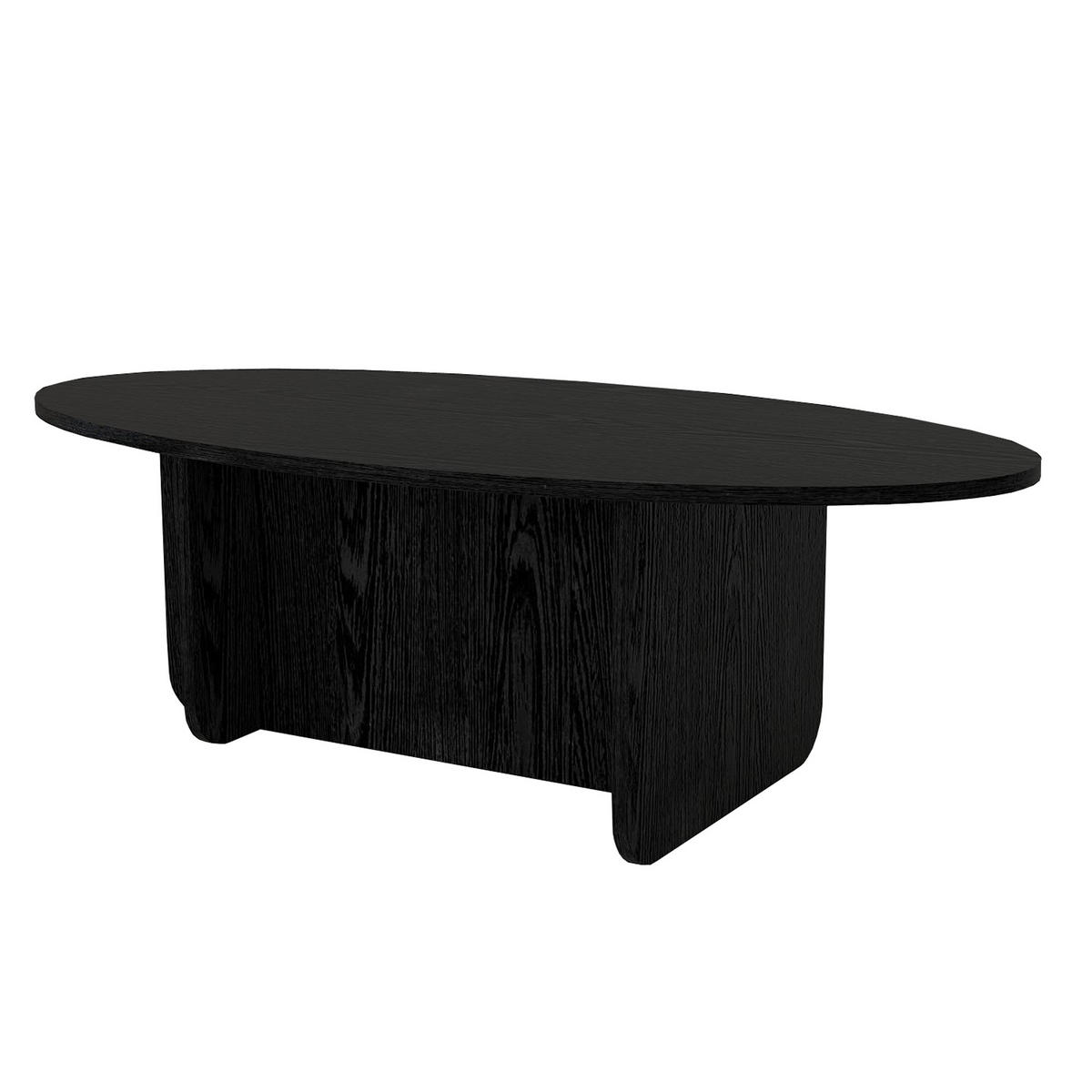 COUCHTISCH Luminous Schwarz Holzoptik 120x60 cm - Schwarz, Holzwerkstoff (60/120/40cm) - moebel17