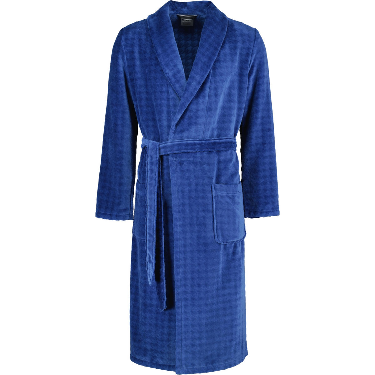 BADEMANTEL HERREN SCHALKRAGEN LUXURY HOME 1716 SAPHIR - 166 - Blau, Textil (Snull) - Cawoe