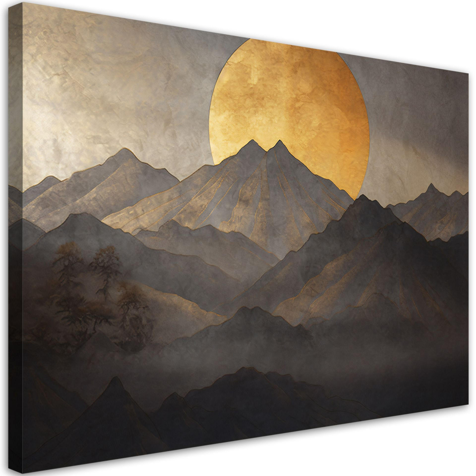 KUNSTDRUCK Gelb 60/40 cm - Gelb, Textil (60/40cm) - KUNSTLOFT