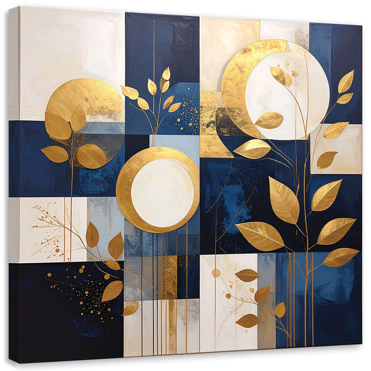 Feeby Wandbild, Blau 50x50 cm