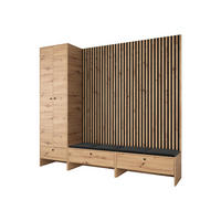 GARDEROBE Balma VI - Schwarz, Holzwerkstoff (230/206/44cm) - MIRJAN24