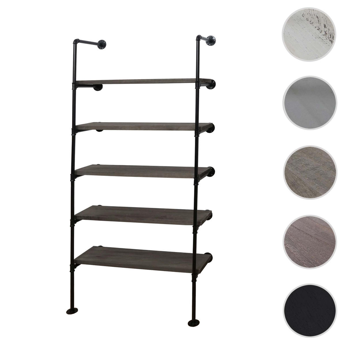 STANDREGAL Grau, Braun - Braun/Grau, Holz (80/165/28cm) - MCW