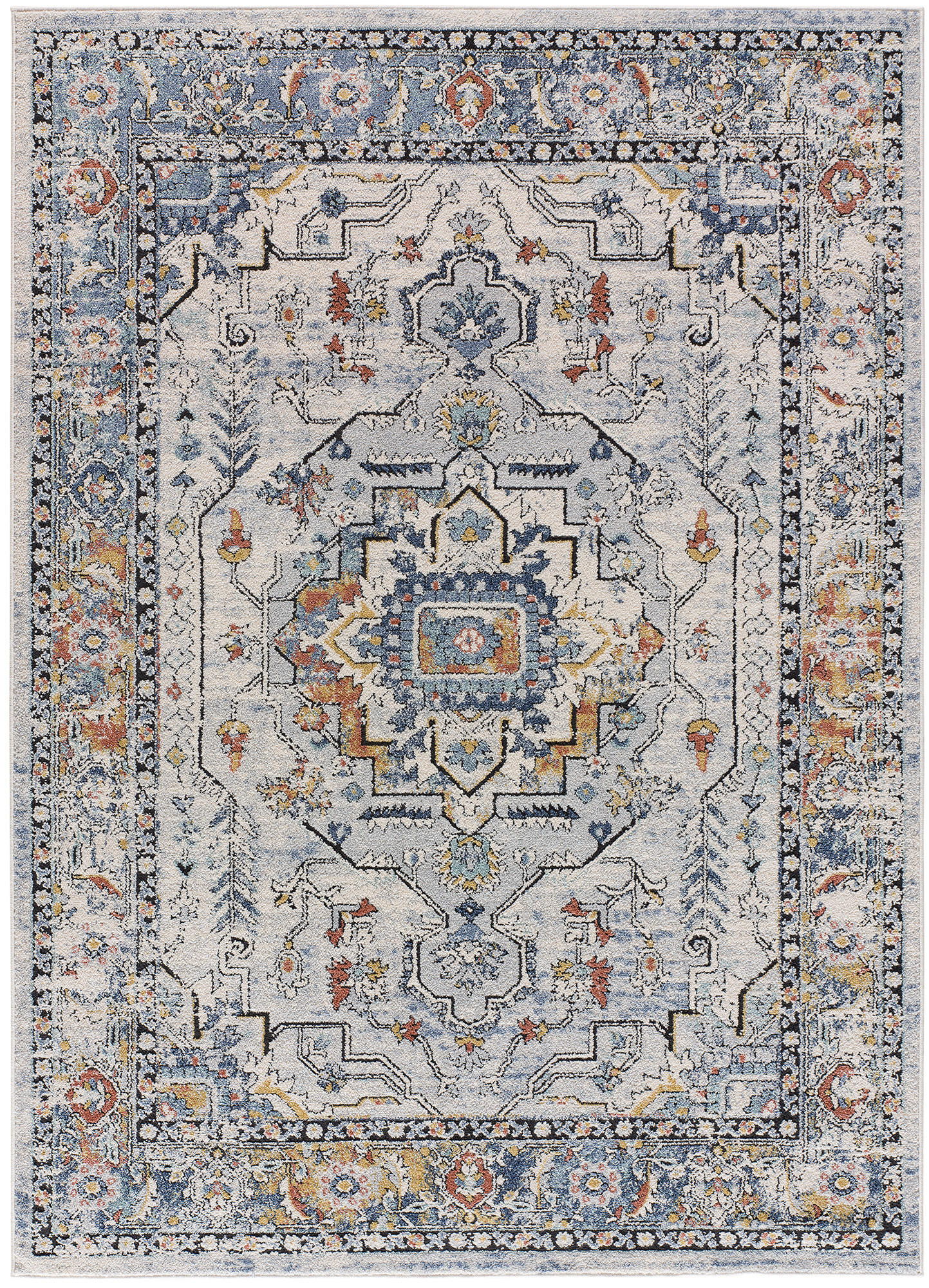 Atticgo Vintage-Teppich Grau 120x170 cm
