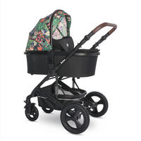KOMBIKINDERWAGEN Boston 2 in 1 blumen Sportsitz Babywanne Mückennetz bis 22 kg - Multicolor, Metall (106/60/118cm) - Lorelli