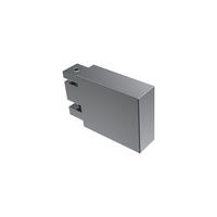 ENDSTÜCKE FÜR GARDINENSTANGEN 14x35 mm, Lox Chrom, Packung 2 Stück - Chromfarben, Metall (5.2/3.4/3.4cm) - INTERDECO