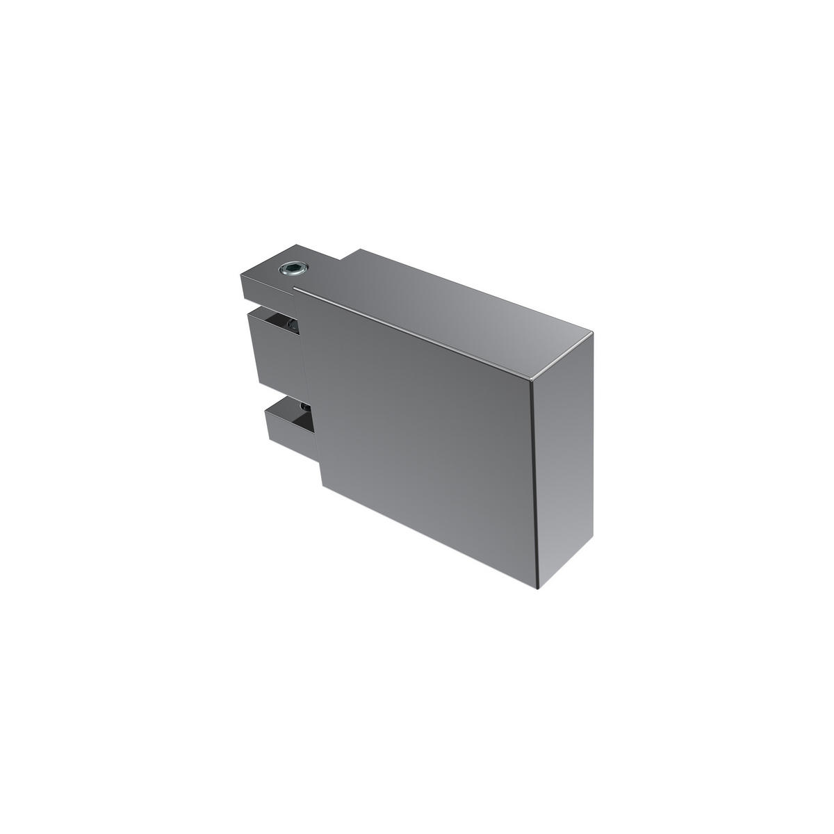 ENDSTÜCKE FÜR GARDINENSTANGEN 14x35 mm, Lox Chrom, Packung 2 Stück - Chromfarben, Metall (5.2/3.4/3.4cm) - INTERDECO