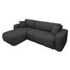 ECKSOFA Furyn - Anthrazit/Schwarz, Holz/Kunststoff (244/145cm) - MIRJAN24