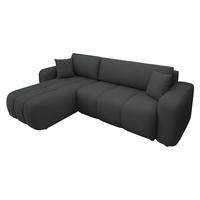 ECKSOFA Furyn - Anthrazit/Schwarz, Holz/Kunststoff (244/145cm) - MIRJAN24