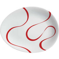 TELLER 2 Stück loop red - Rot/Goldfarben, Keramik (17cm) - Luigi Colani Porzellan