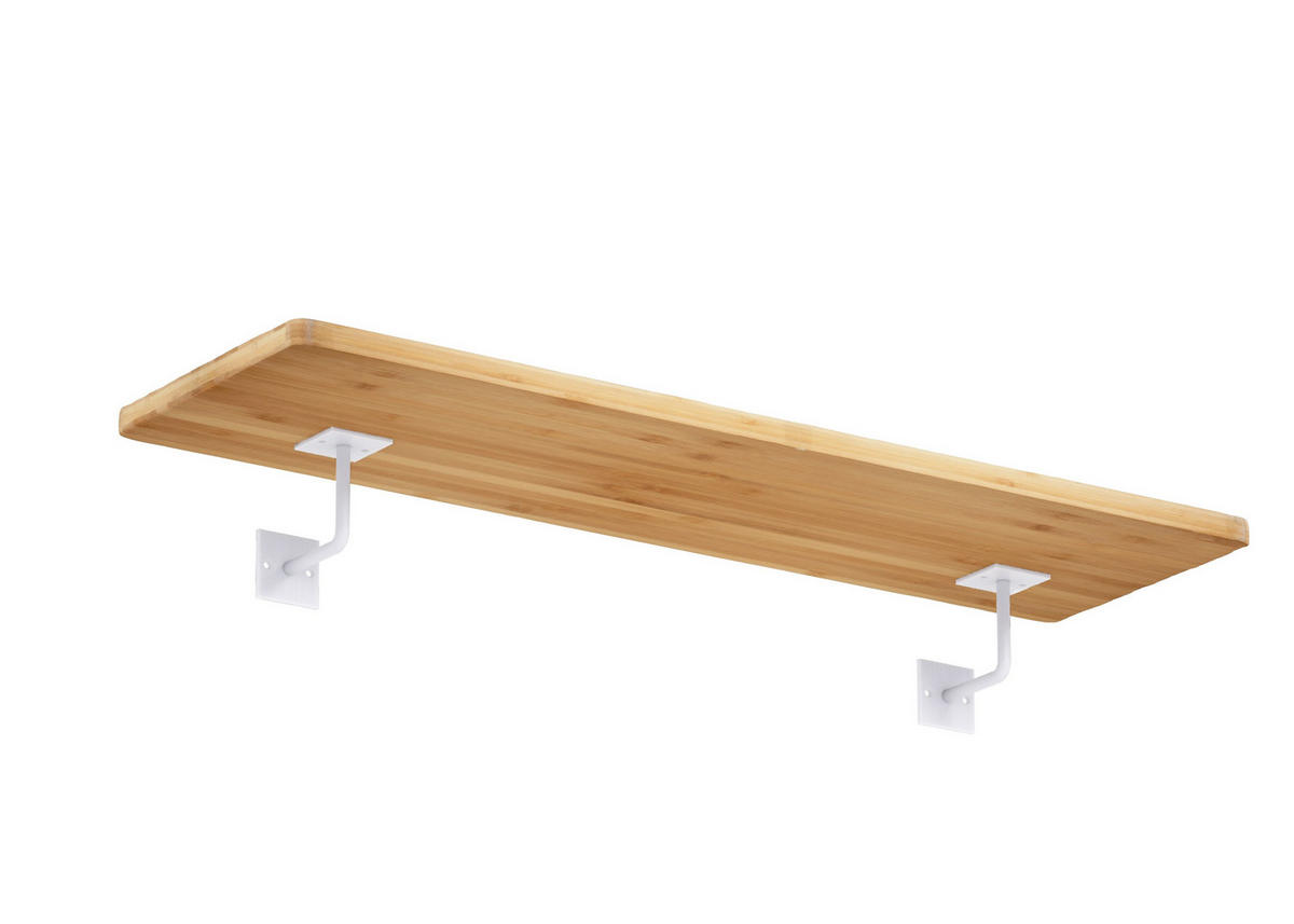 REGALTRÄGER als 2er Set Oli, Stahl in verschiedenen Trendfarben - Weiß, Metall (10/5/10cm) - Alberts