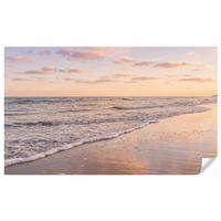 TAPETE - Strand - Brandung - Wolken - 450x280 cm - Hellrosa, Papier (450/280cm) - OnlyWow
