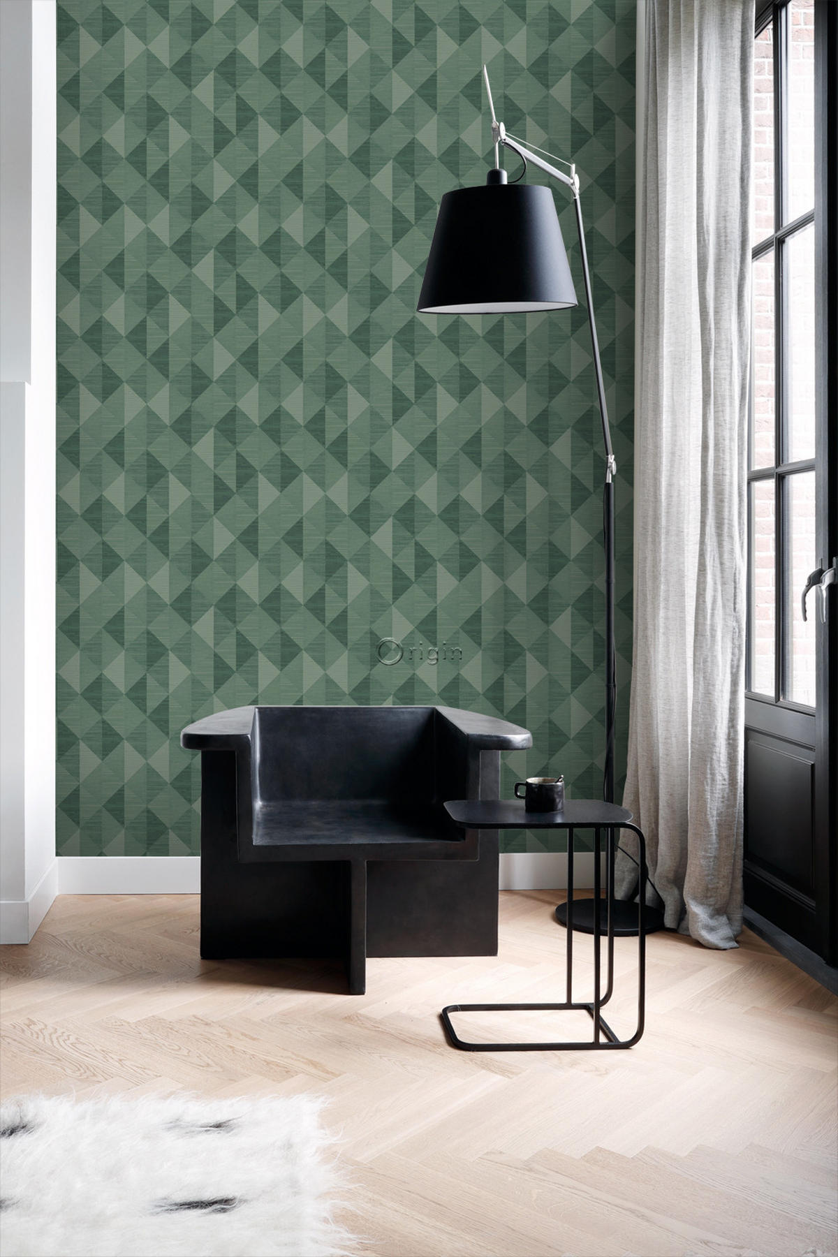 TAPETE 3D Grasmuster 50 x 900 cm - Grün, Papier (50/900cm) - Origin Wallcoverings