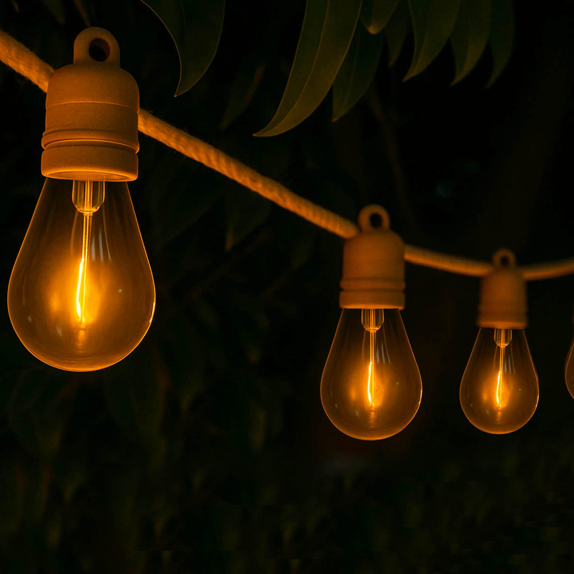 SOLAR-LICHTERKETTE FANTASY CORD SOLAR beige - Beige, Naturmaterialien (750/1/1cm) - Lumisky