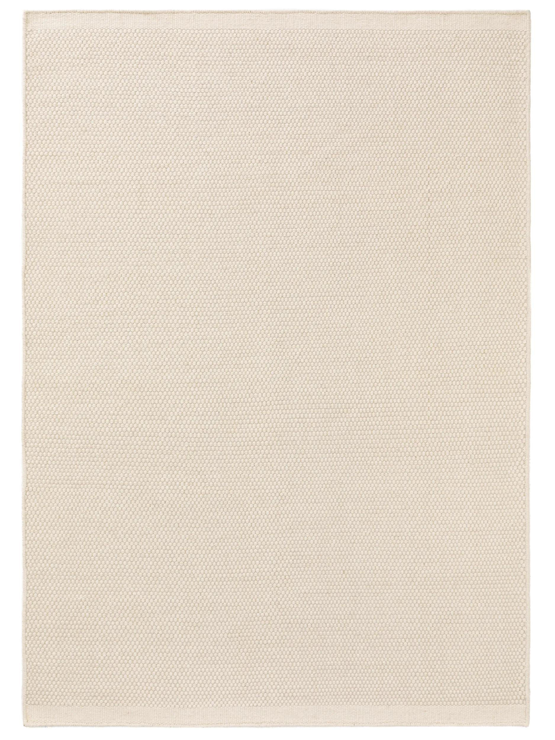 WOLLTEPPICH Rocco Weiß 140x200 cm - Weiß, Naturmaterialien/Textil (140/200cm) - benuta Pure