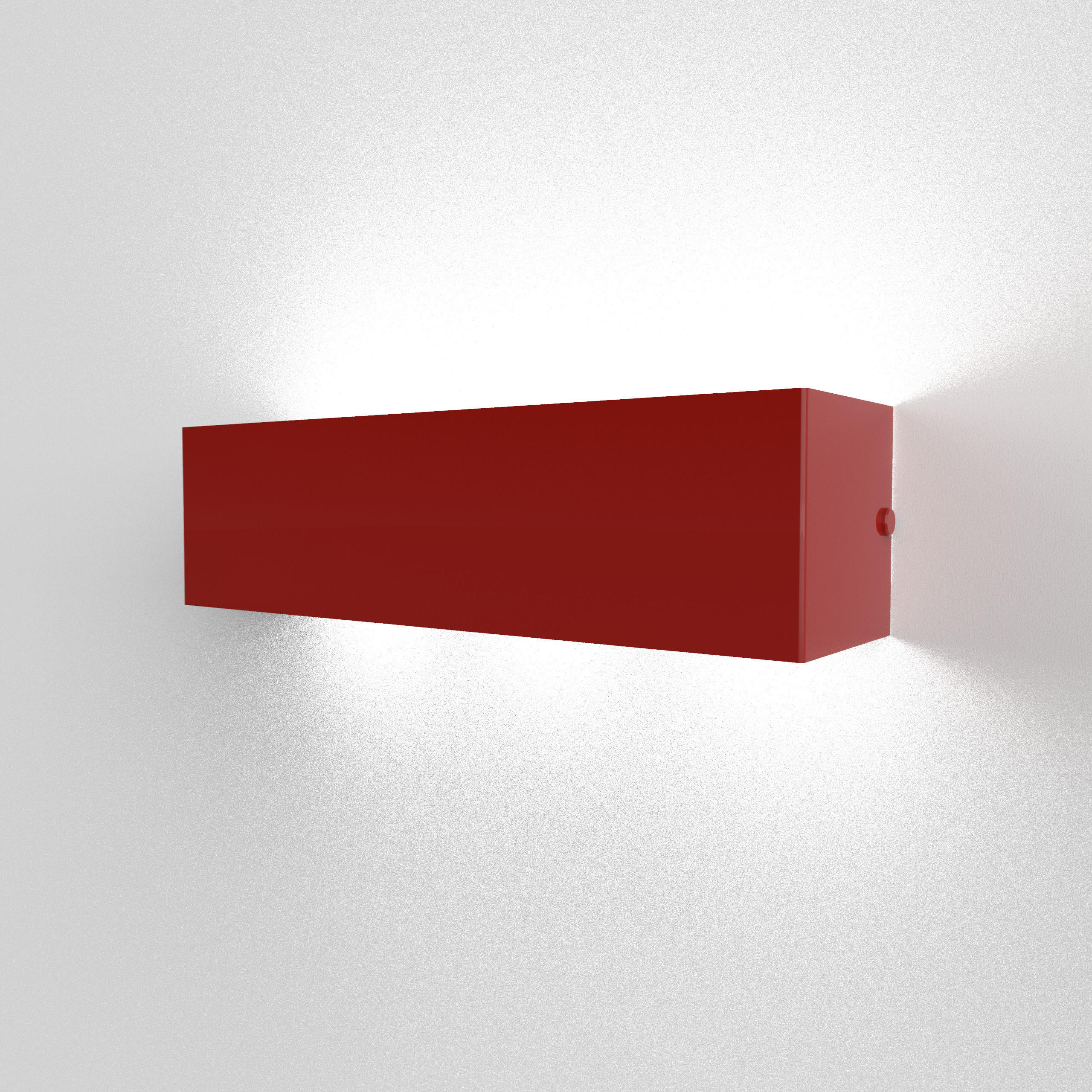 WANDLEUCHTE - Rot, Metall (45/10/10cm) - Lumicom